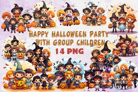 Download Happy Halloween Party Clipart Bundle - Premium Resources