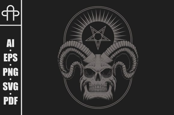 Download Devil Skull Vector Illustration - Skull Collection