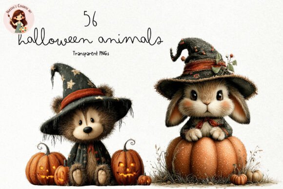 Download Cute Halloween Animals PNG Clipart - Cute halloween Collection