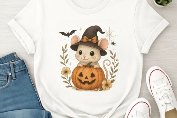 Download Cute Halloween Mouse Pumpkin PNG - Cute halloween Collection