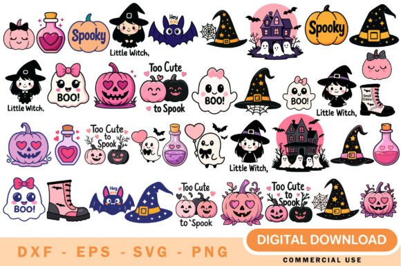 Download Cute Halloween Designs SVG Bundle - Halloween designs svg Collection