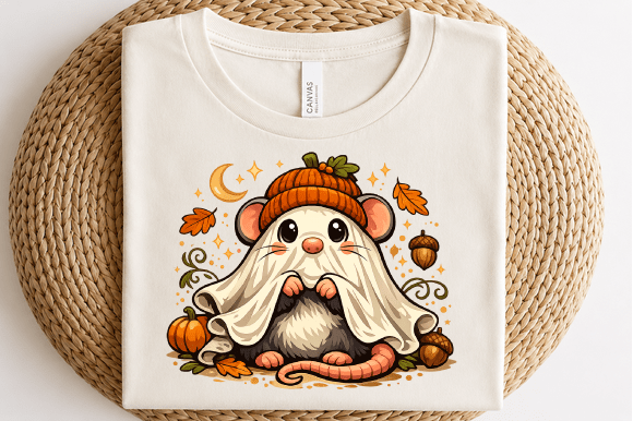 Download Cute Halloween Ghost Mouse PNG - Cute halloween Collection
