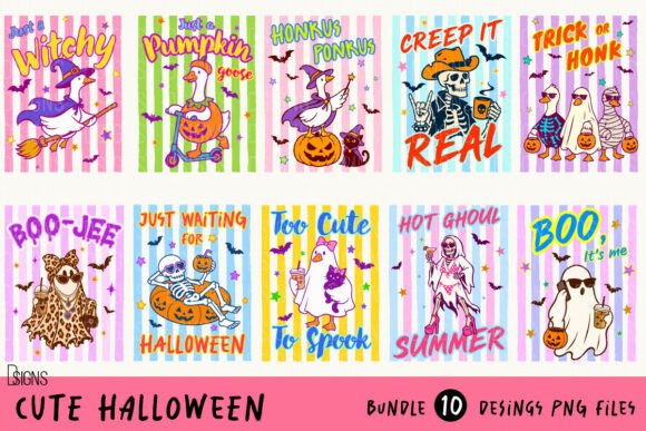 Download Cute Halloween Stripes Bundle PNG - Cute halloween Collection