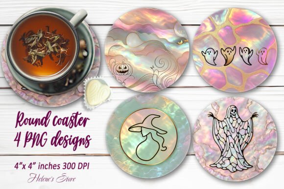 Download Happy Halloween Design Round Coasters - Happy halloween design Collection