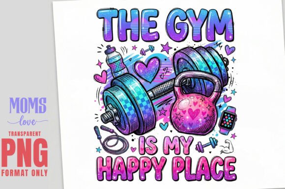Download The Gym is My Happy Place PNG - Happy Collection