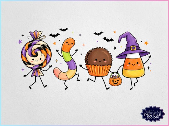 Download Cute Halloween Treats Cartoons PNG - Cute halloween Collection