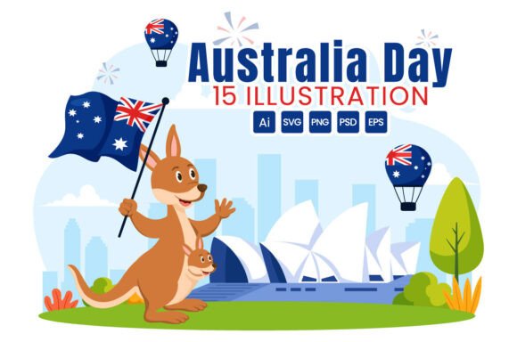Download 15 Happy Australia Day Illustration - Happy Collection