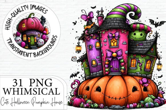 Download Cute Halloween Pumpkin House Clipart - Cute halloween Collection