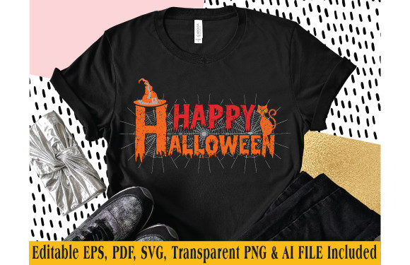Download T-shirt Design Happy Halloween - Happy Collection