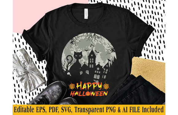 Download Halloween T-shirt Design Happy Halloween - Happy Collection