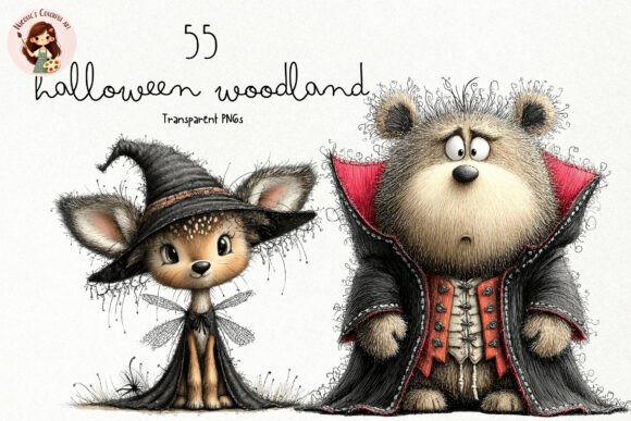 Download Cute Halloween Woodland PNG Clipart - Cute halloween Collection